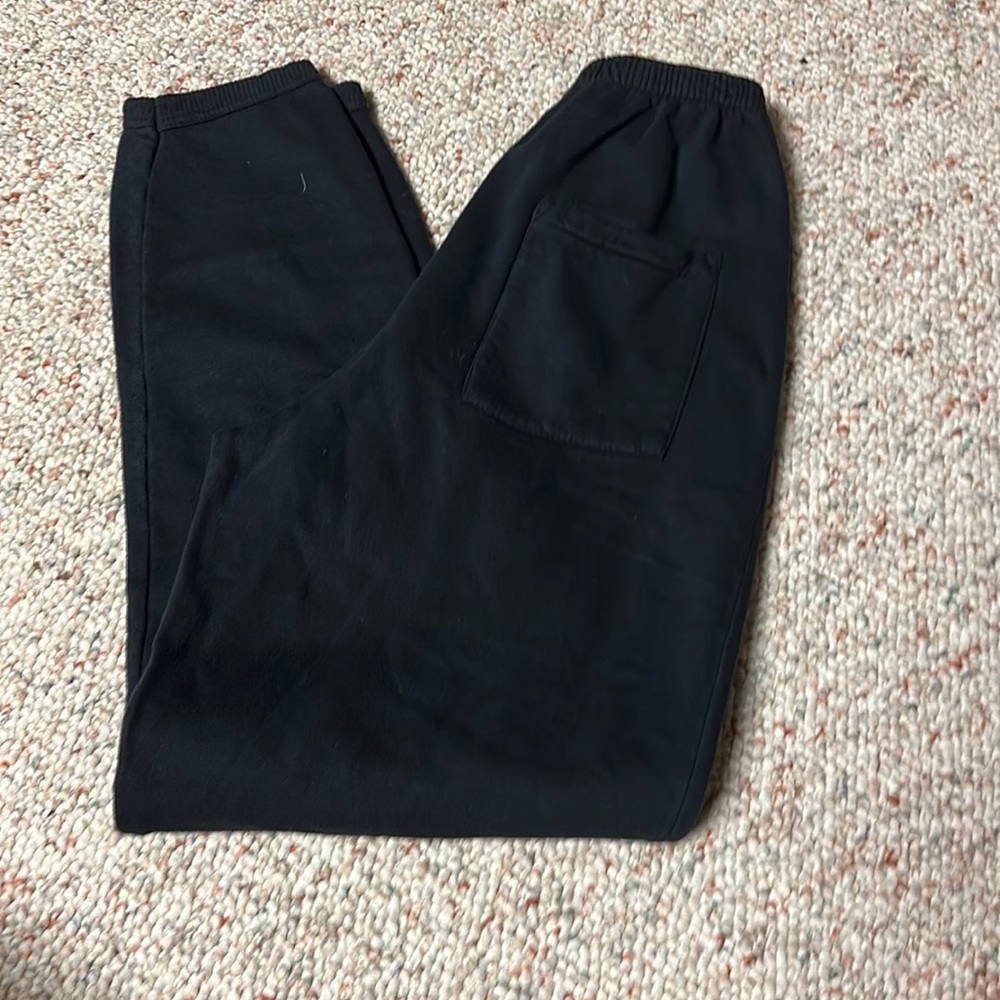 Boys Medium sweatpants 100% cotton black only one back pocket